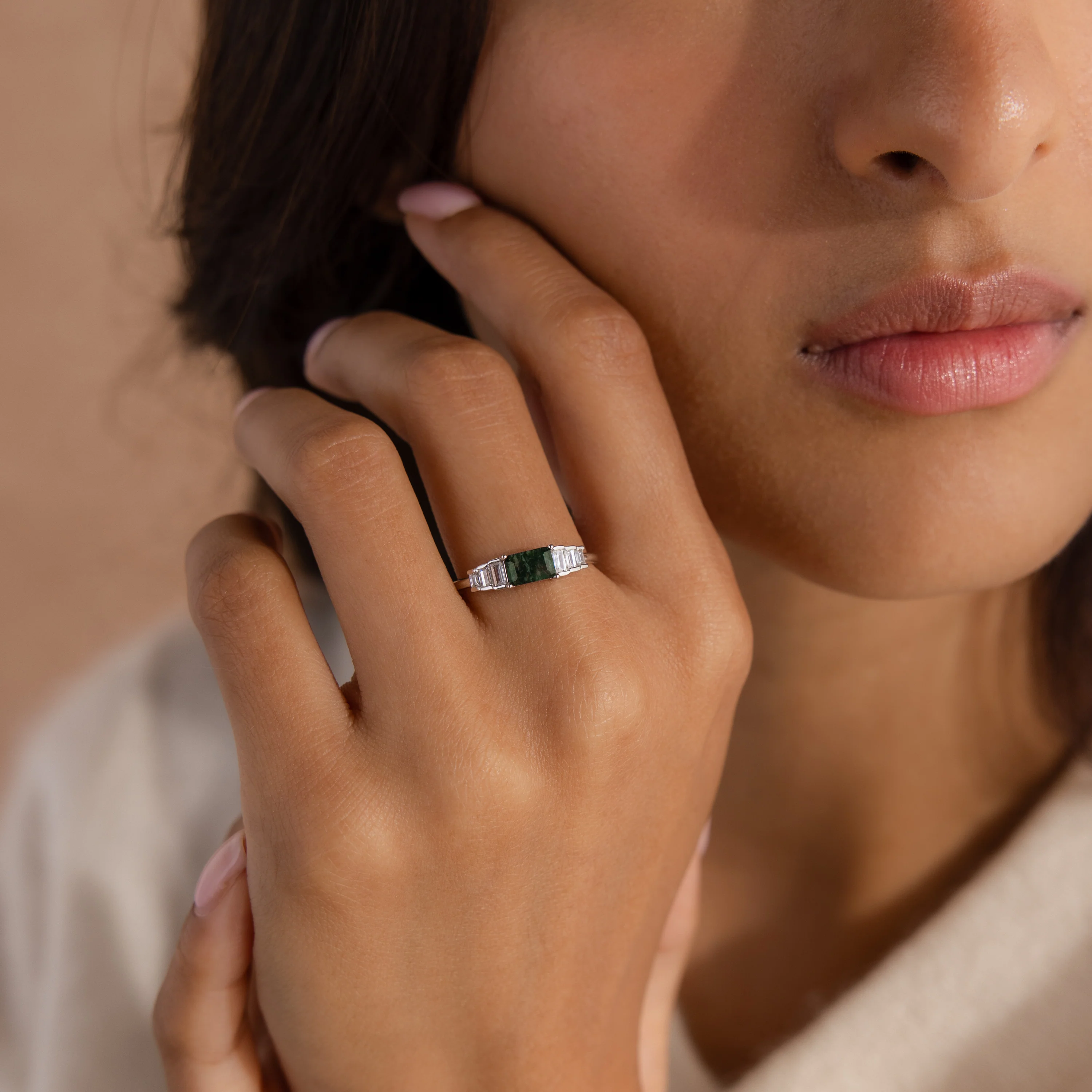 Agate Statement Ring in Silver - Image 4