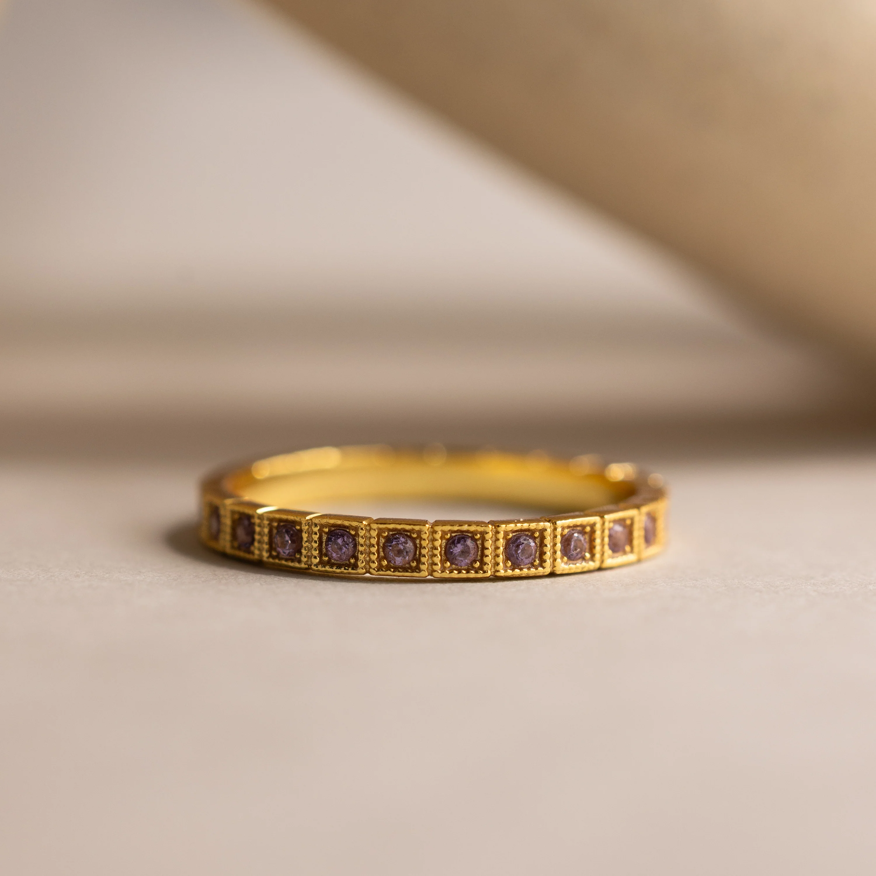 Art Deco Alexandrite Eternity Ring