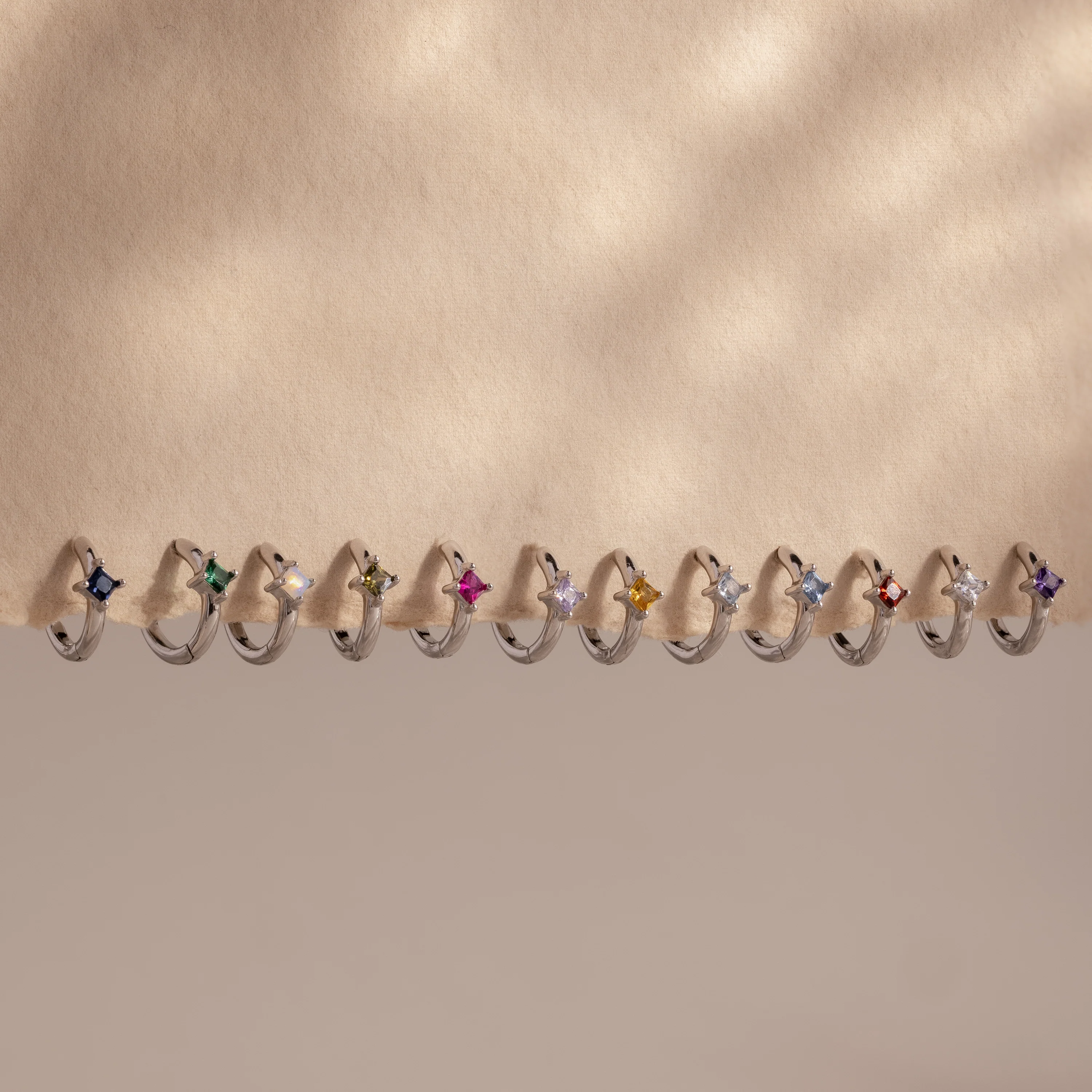 Athena Birthstone Huggies - Image 9
