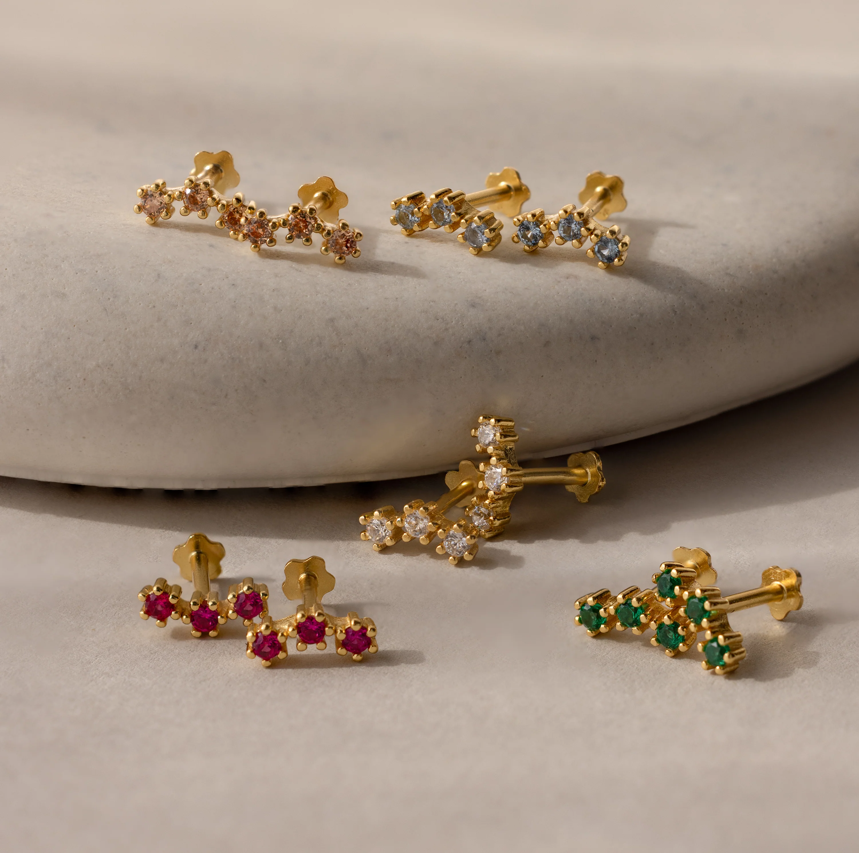 Birthstone Cluster Flatback Studs - Image 19