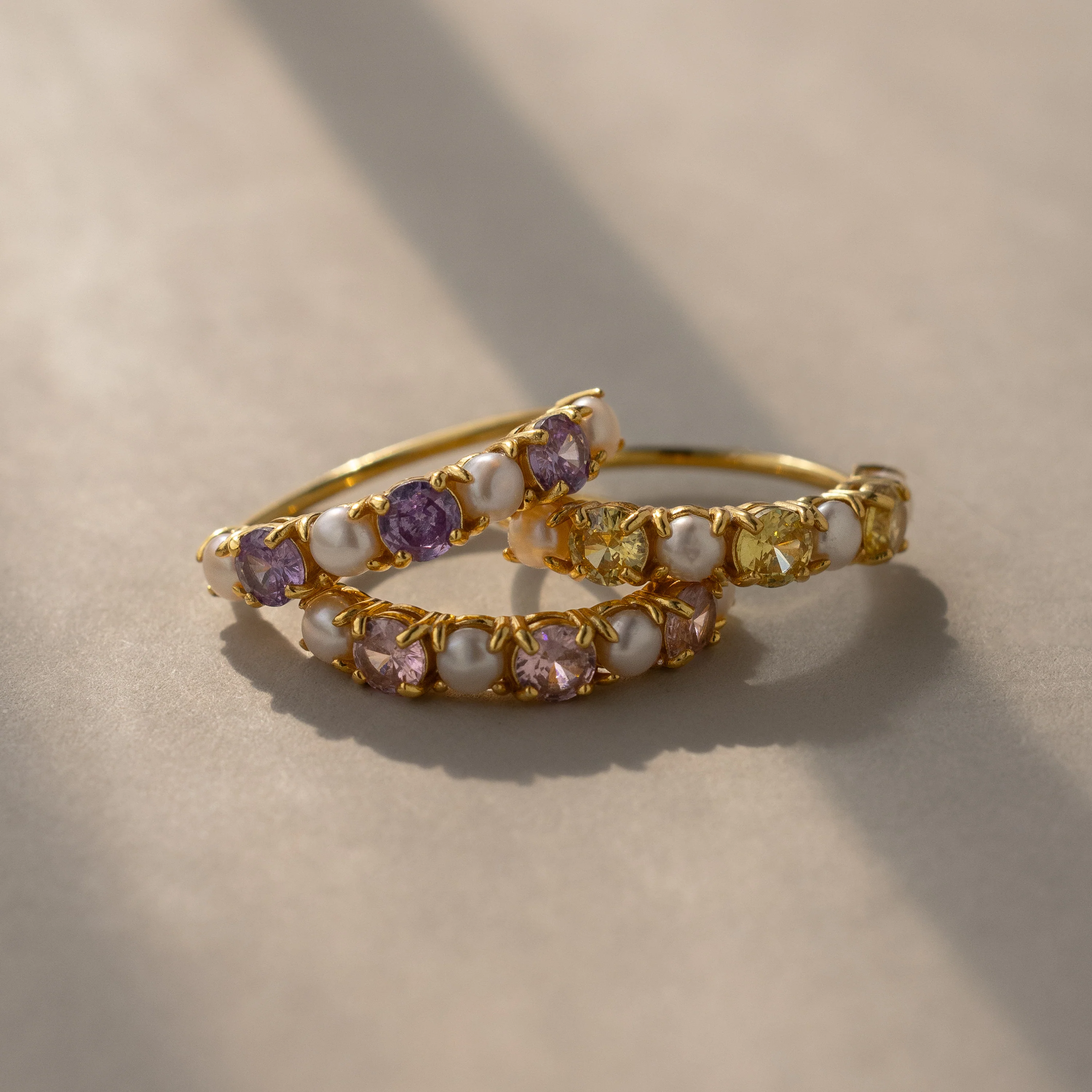 Blue Zircon & Pearl Lace Ring - Image 7