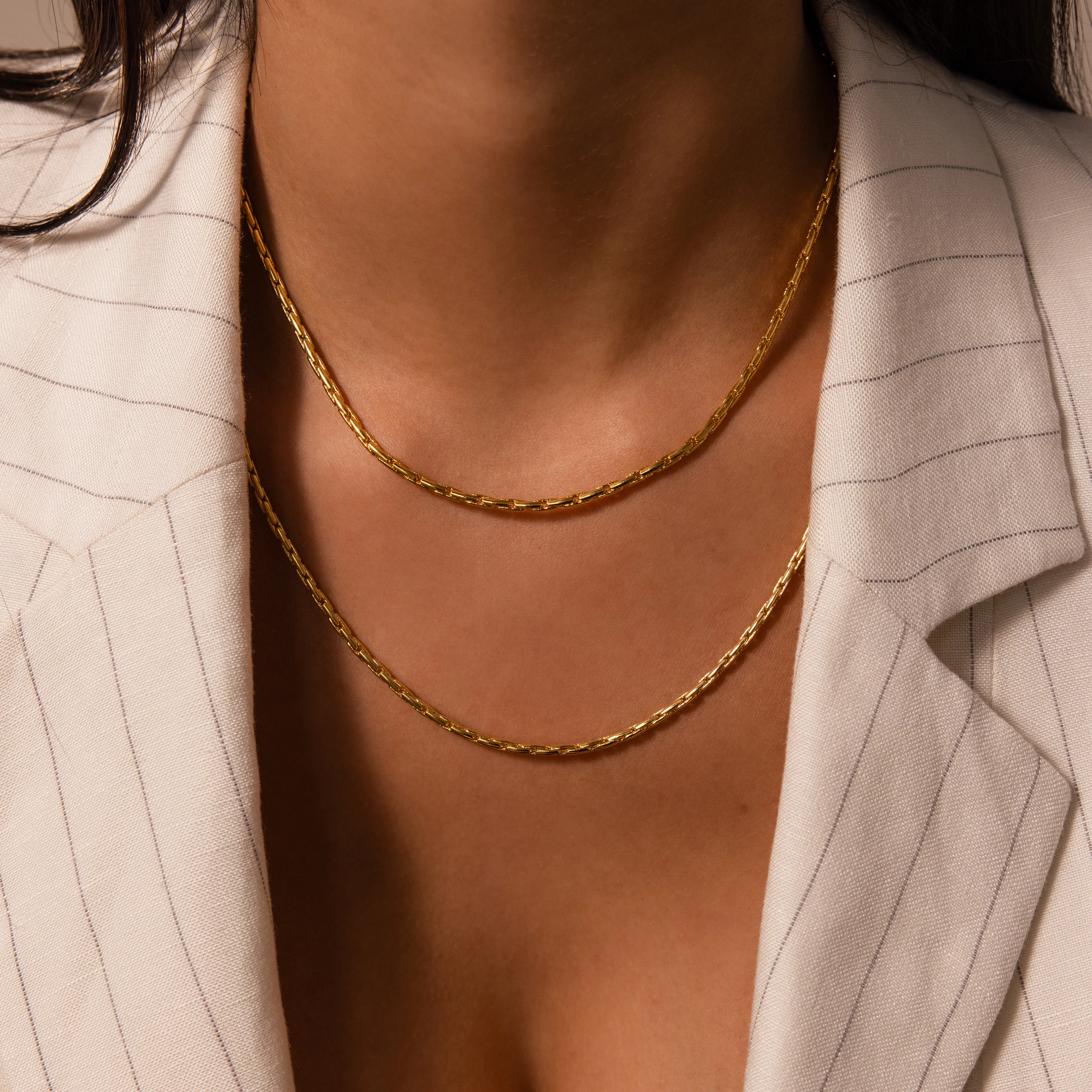 Bold Link Chain Necklace in 18K Gold - Image 6