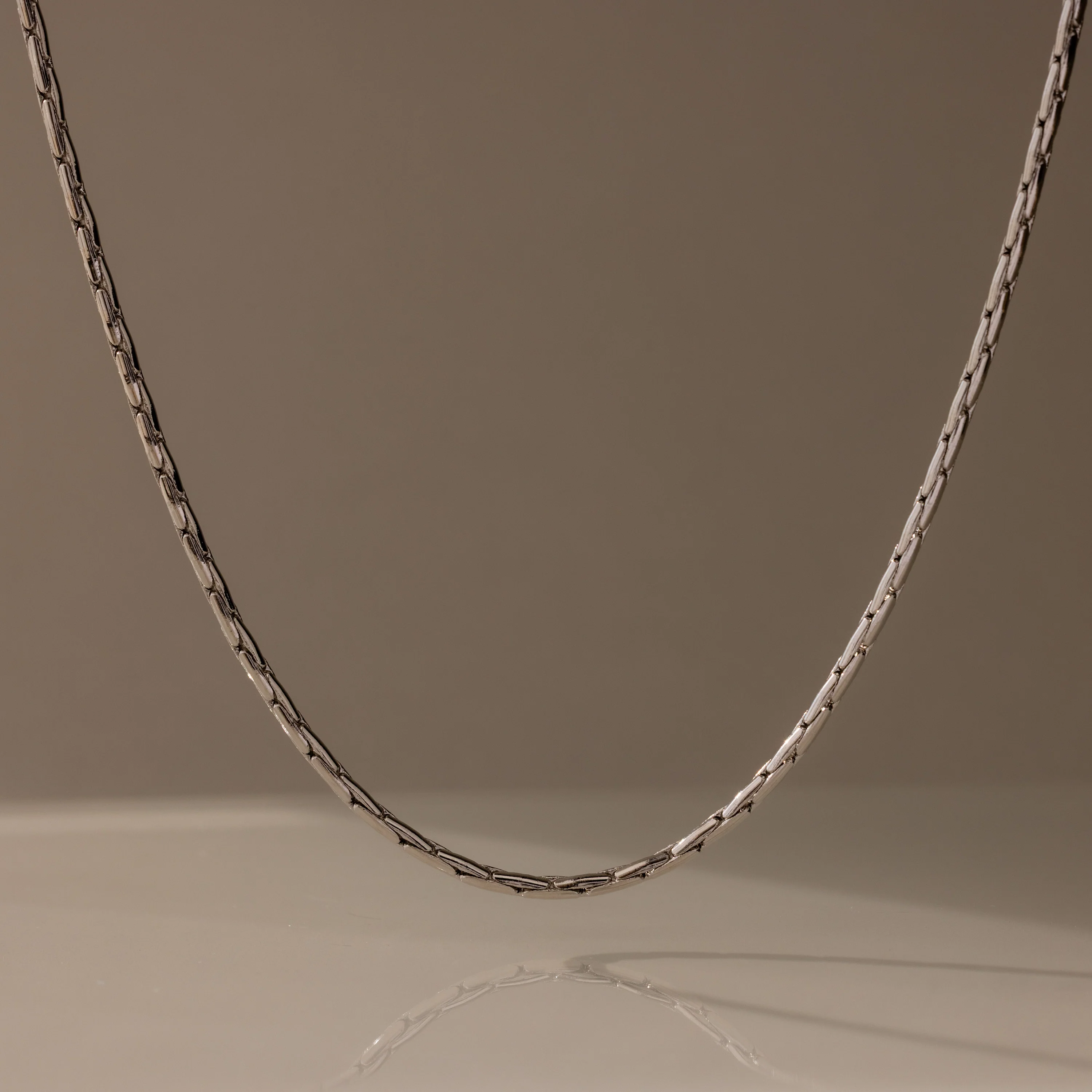 Bold Link Chain Necklace in Silver