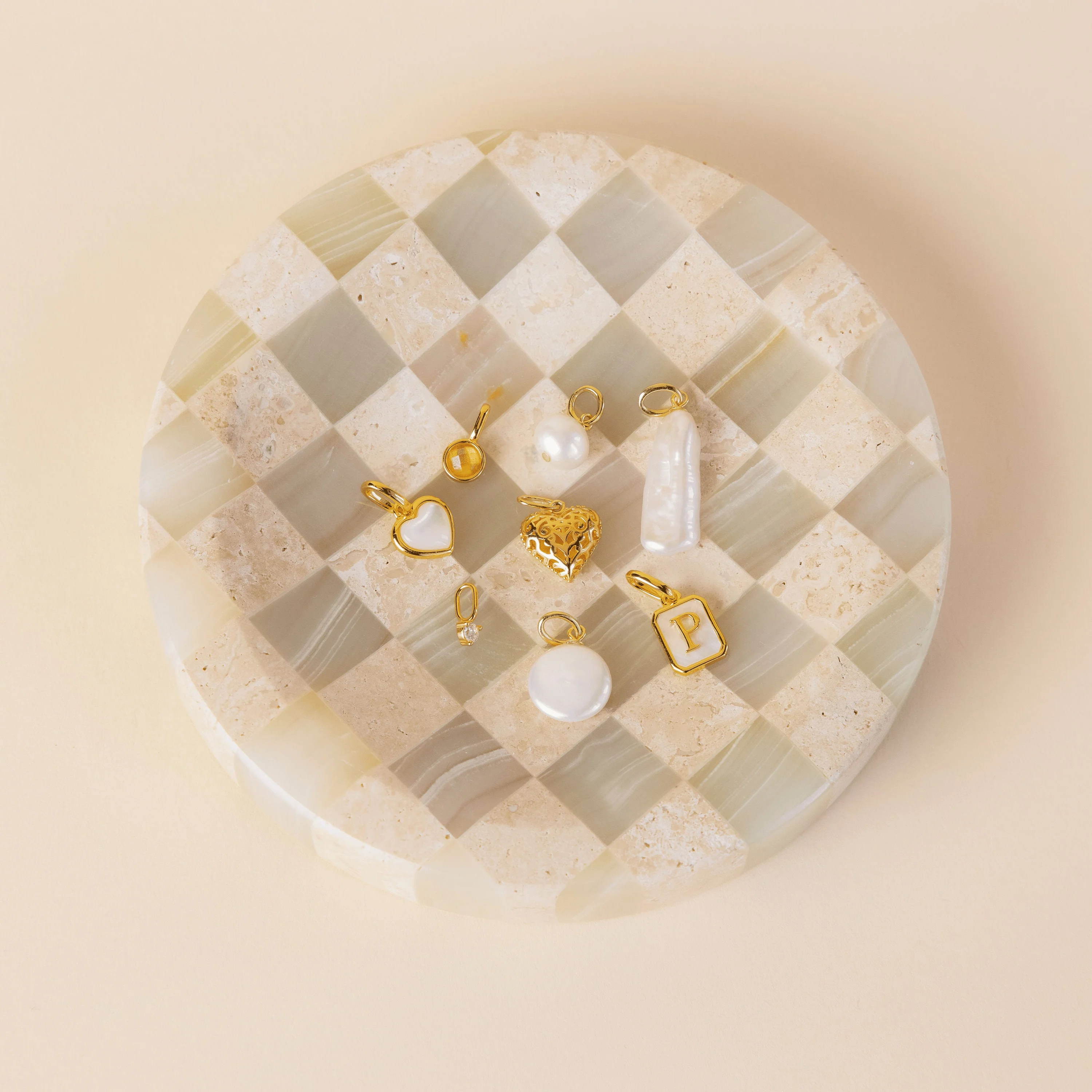 Classic Pearl Charm in 18K Gold - Image 7
