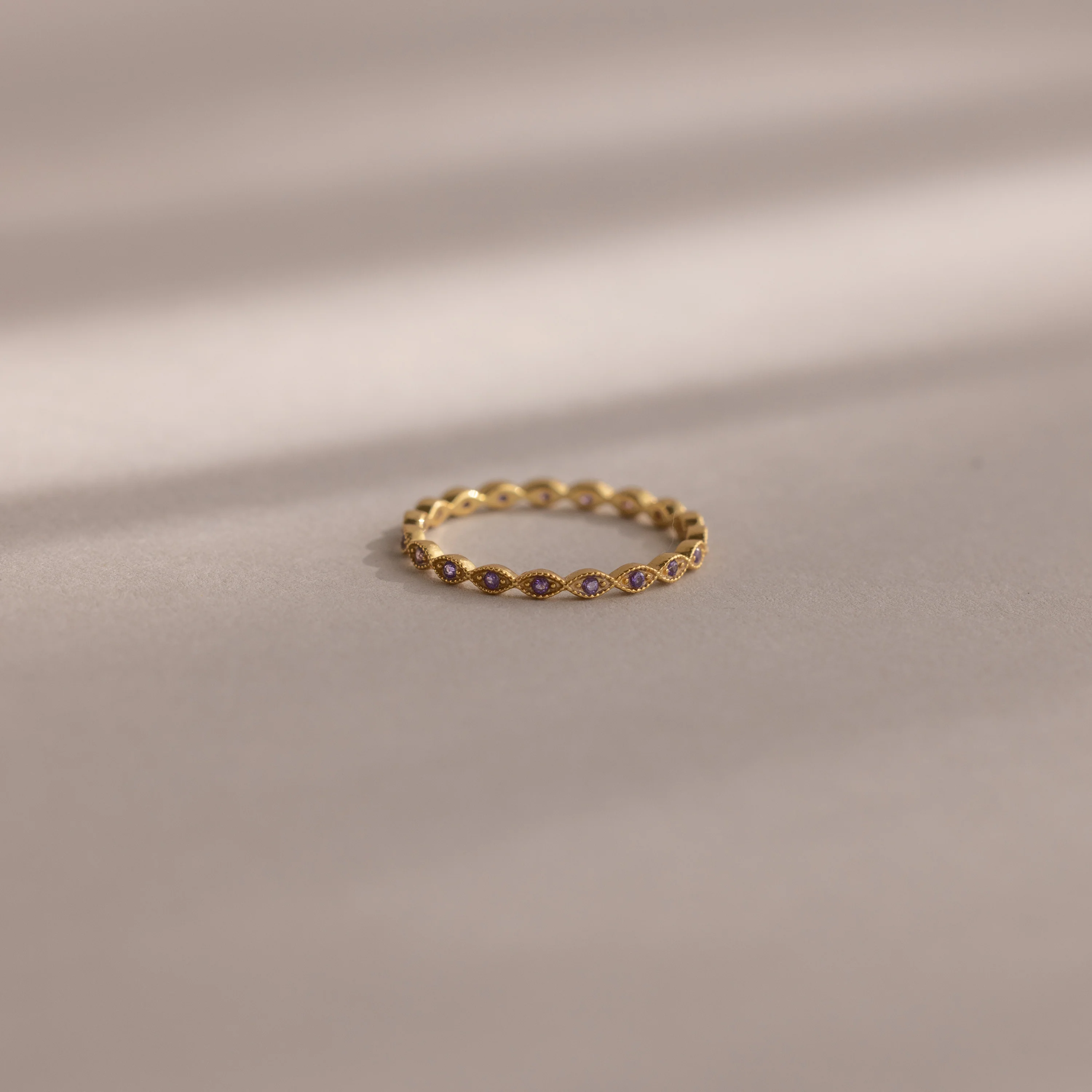 Dainty Marquise Birthstone Ring - Image 2