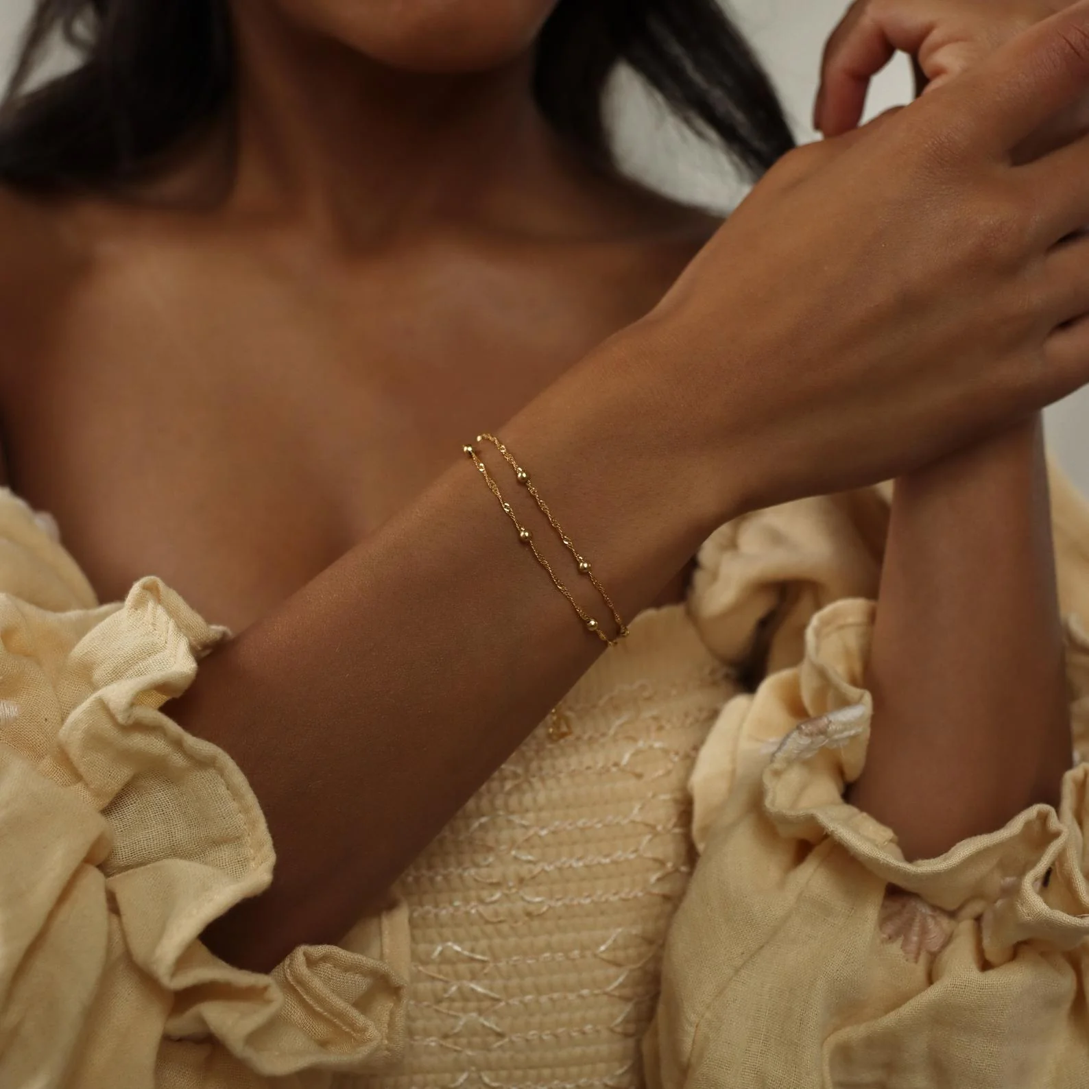 Duo Bead Chain Bracelet - Image 6