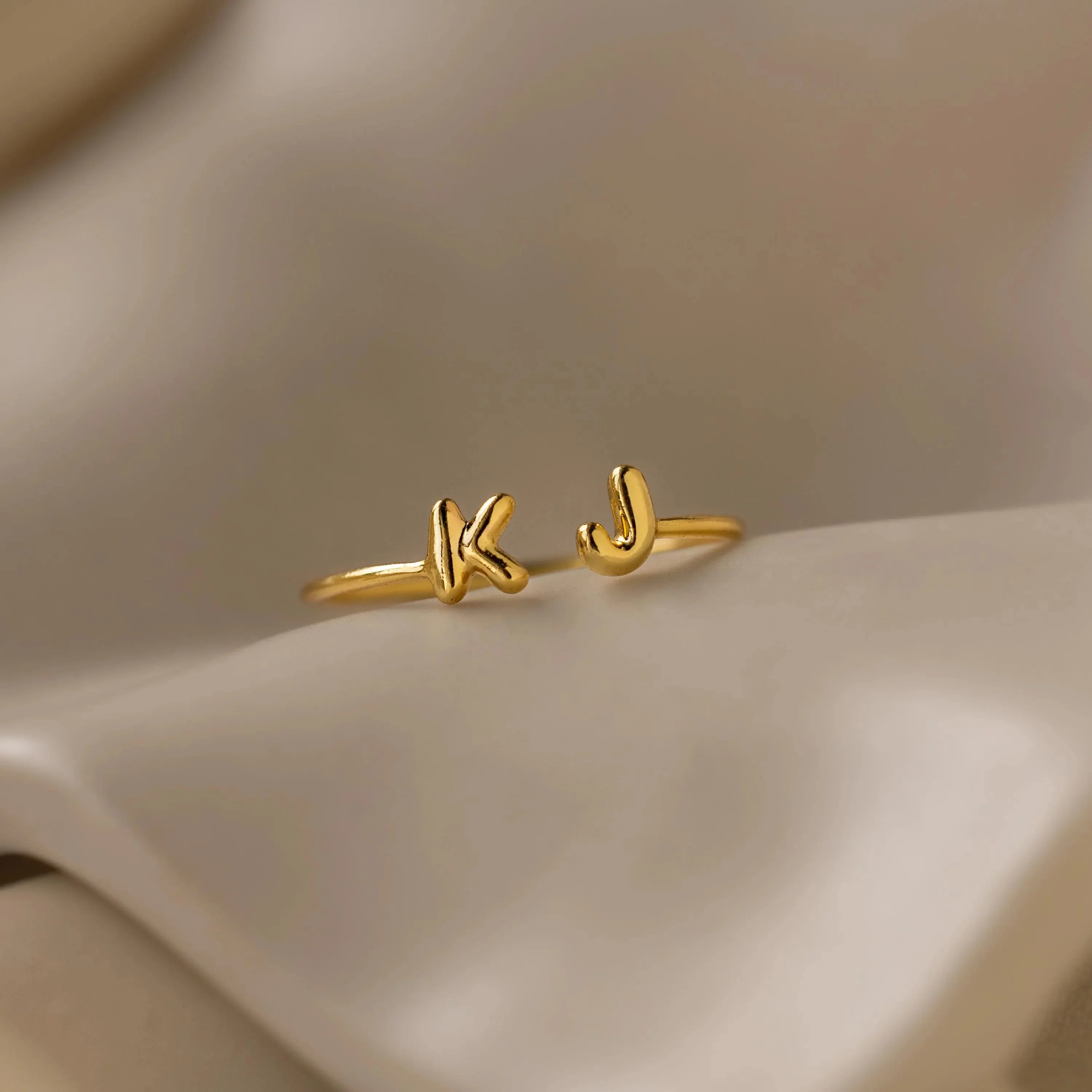 Duo Bubble Initial Ring - Image 5