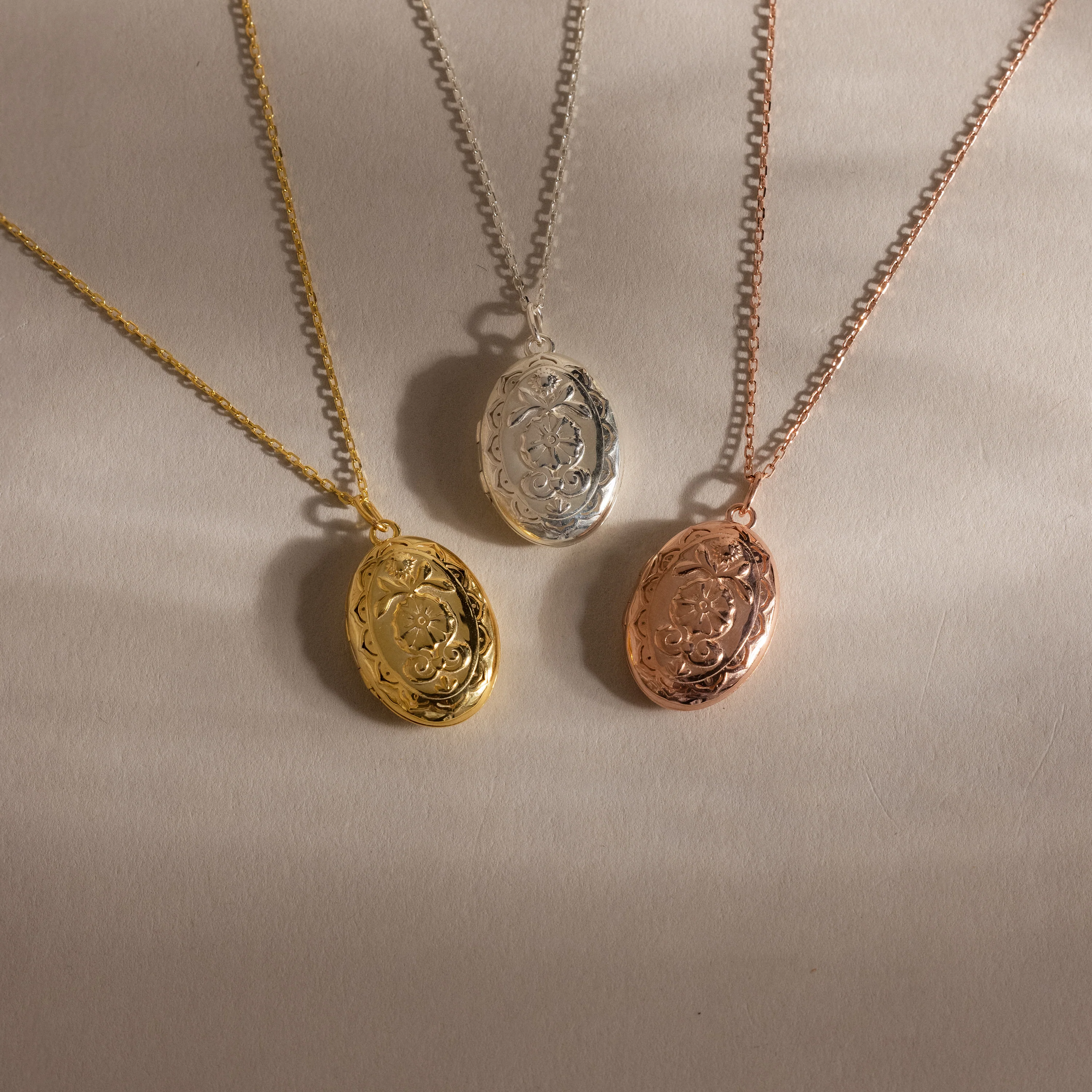 Floral Handwriting Locket Necklace - Image 4