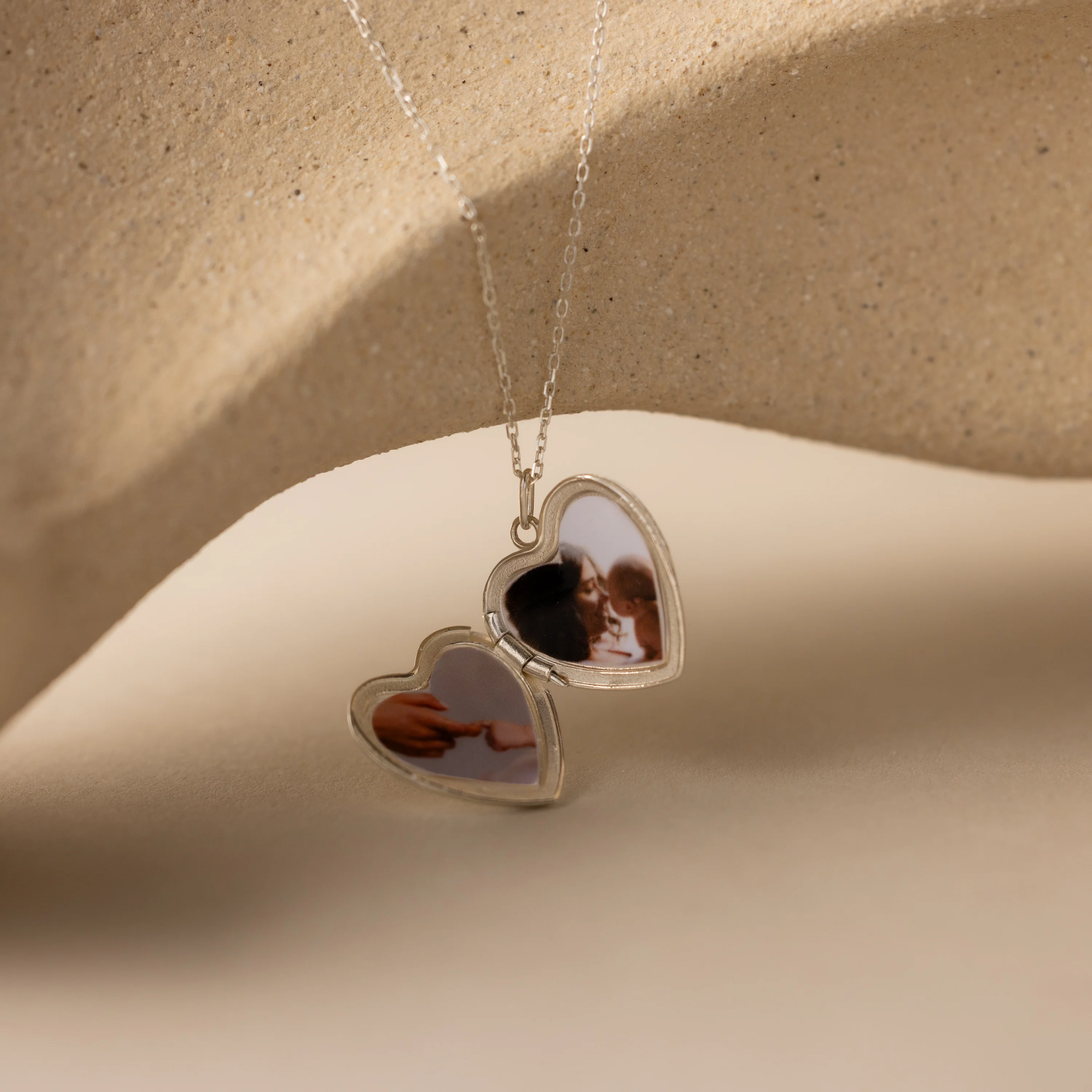 Handwriting Heart Locket Necklace - Image 4