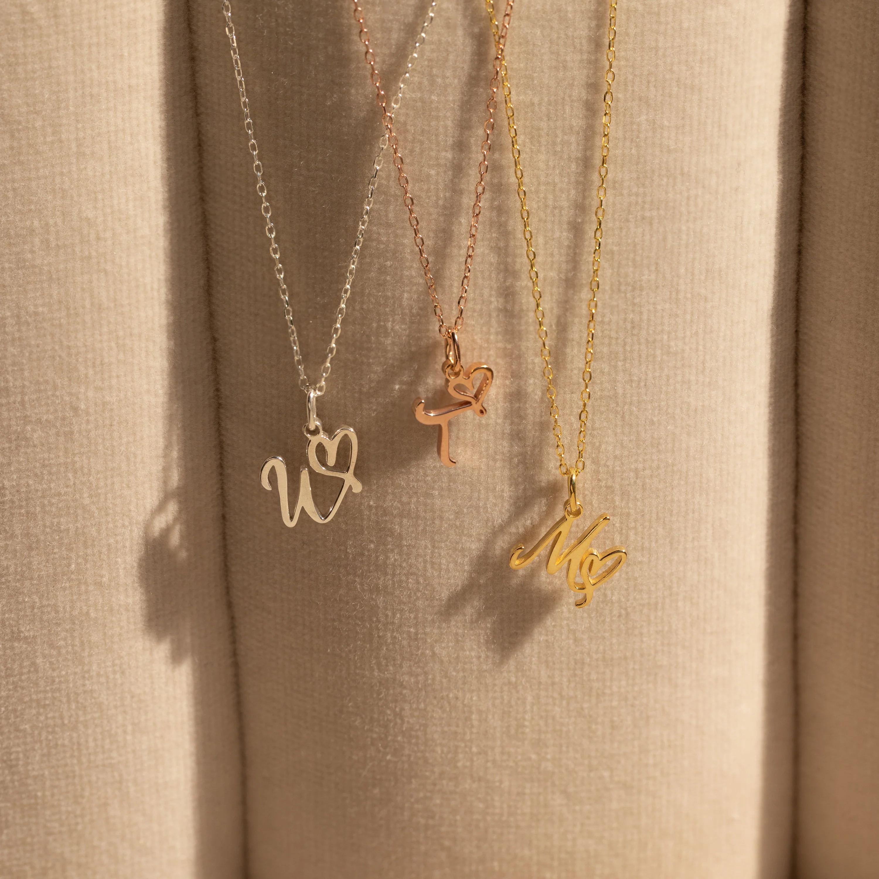 Initial Heart Necklace - Image 3