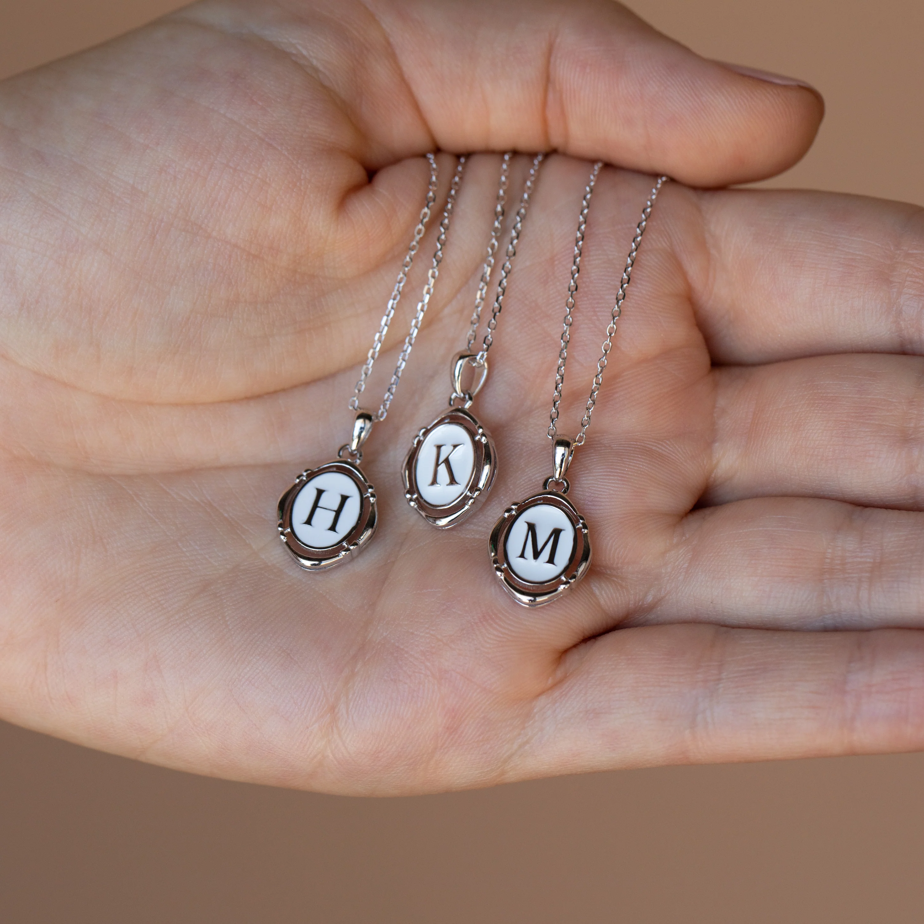 Initial Pendant Necklace - Image 3