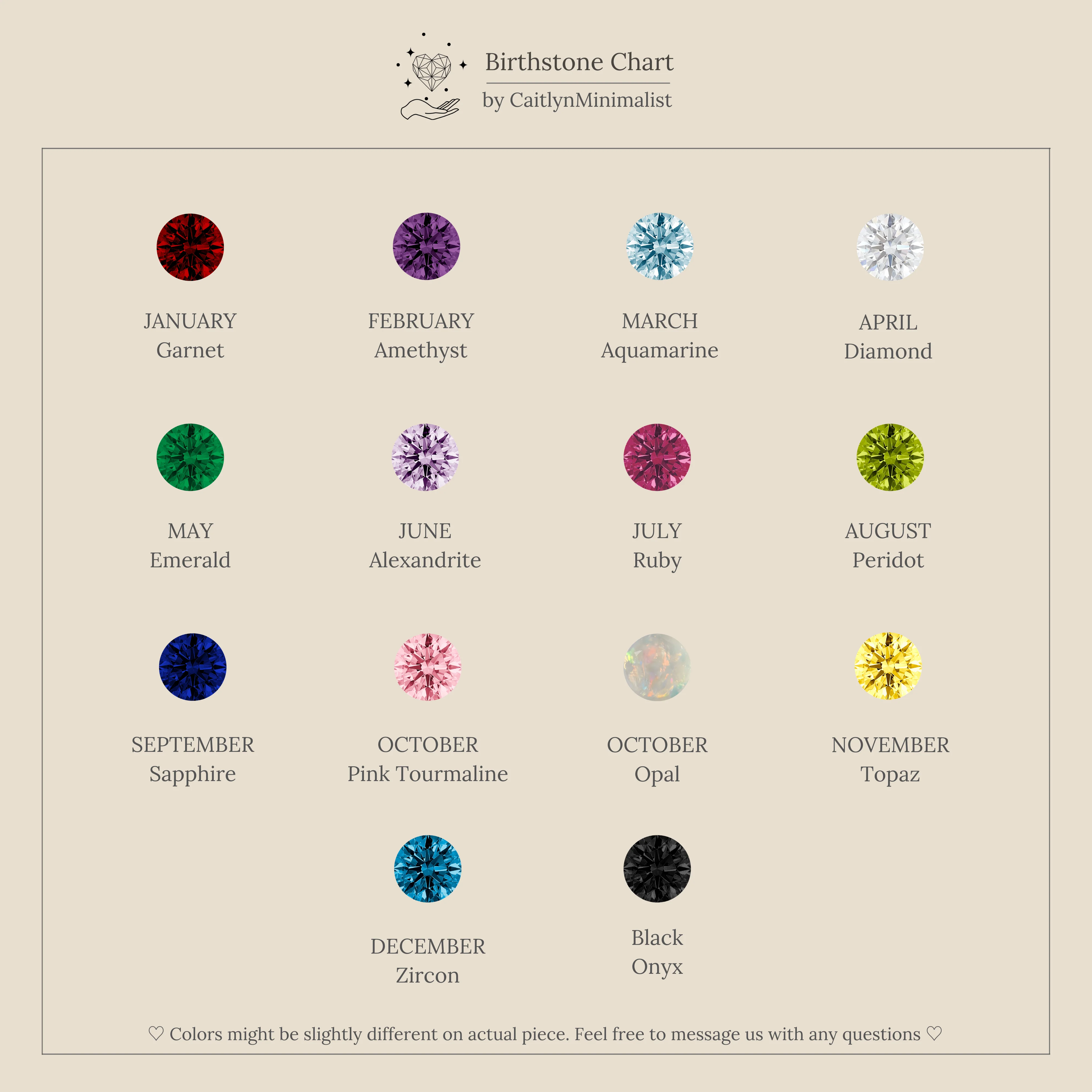 Birthstone Chain Studs - Image 7