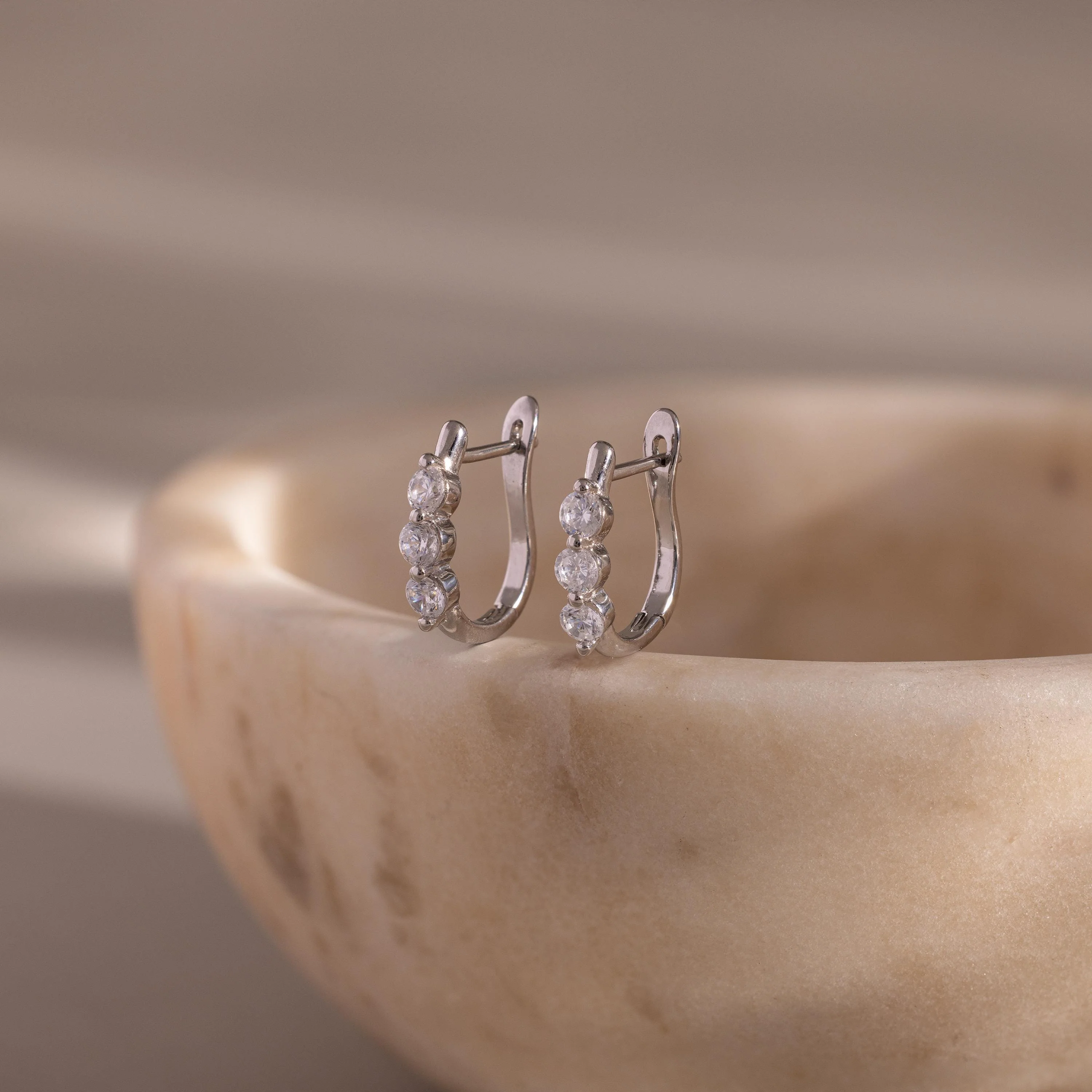 Lace Diamond Hoops - Image 10