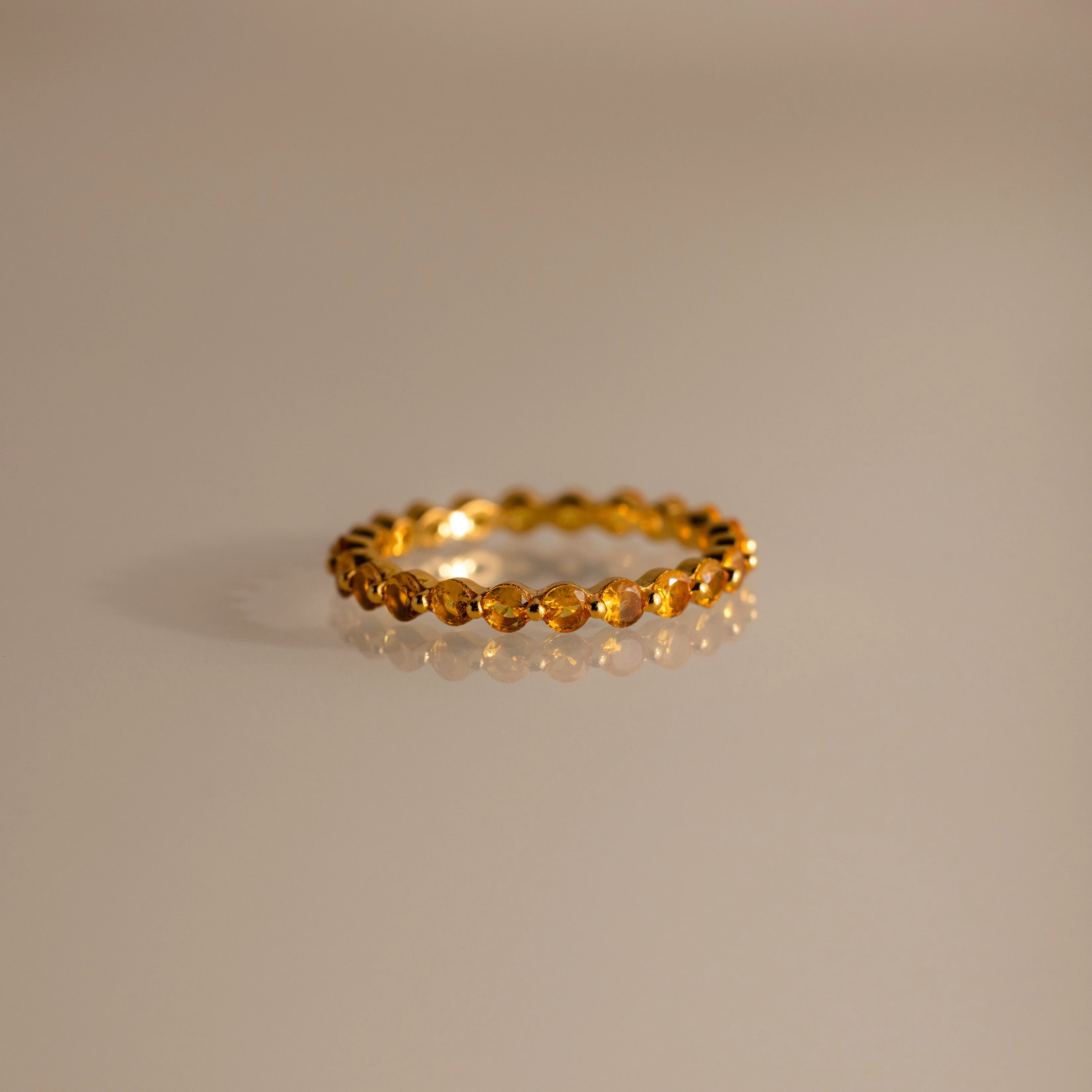 Lace Eternity Topaz Ring