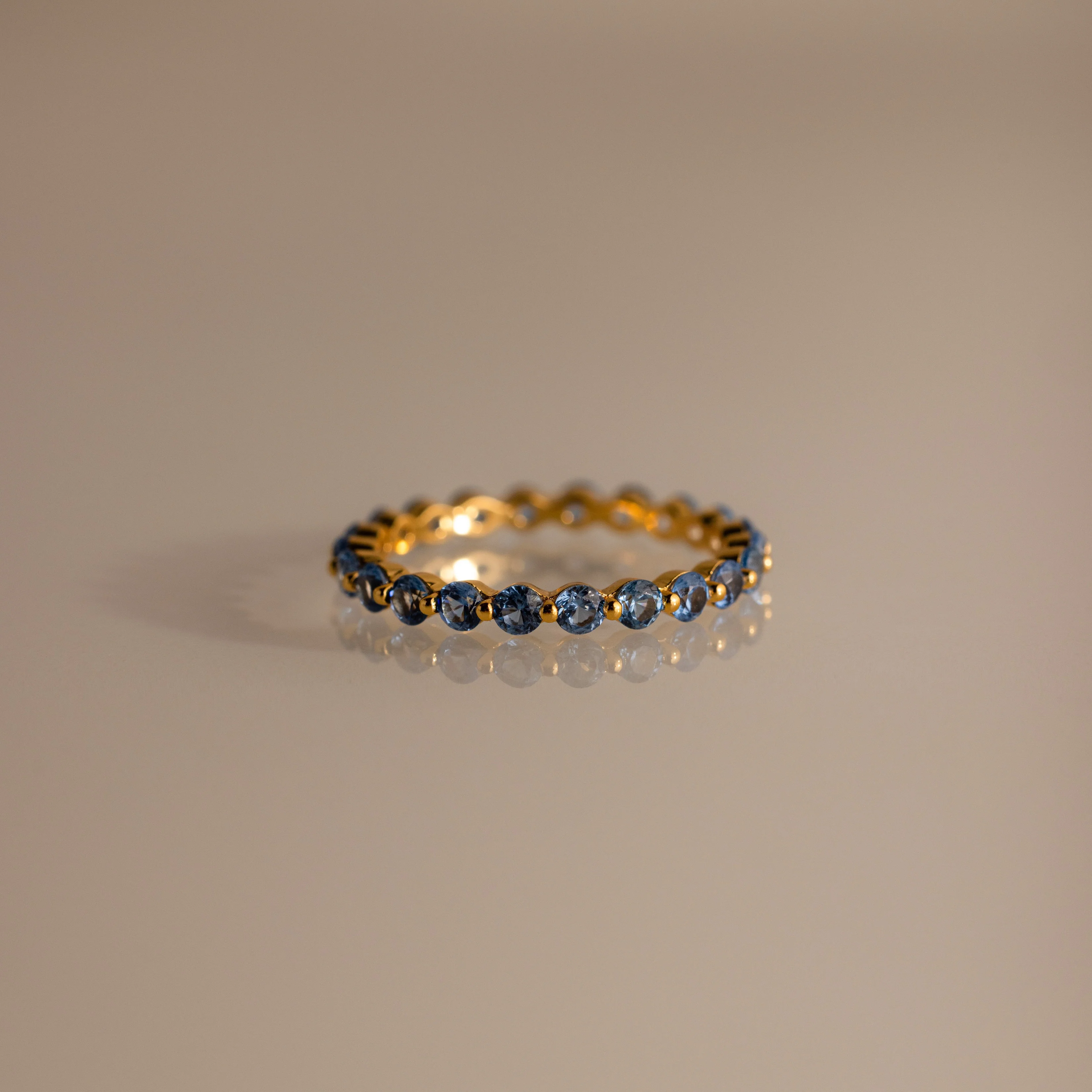Lace Eternity Birthstone Ring - Image 4