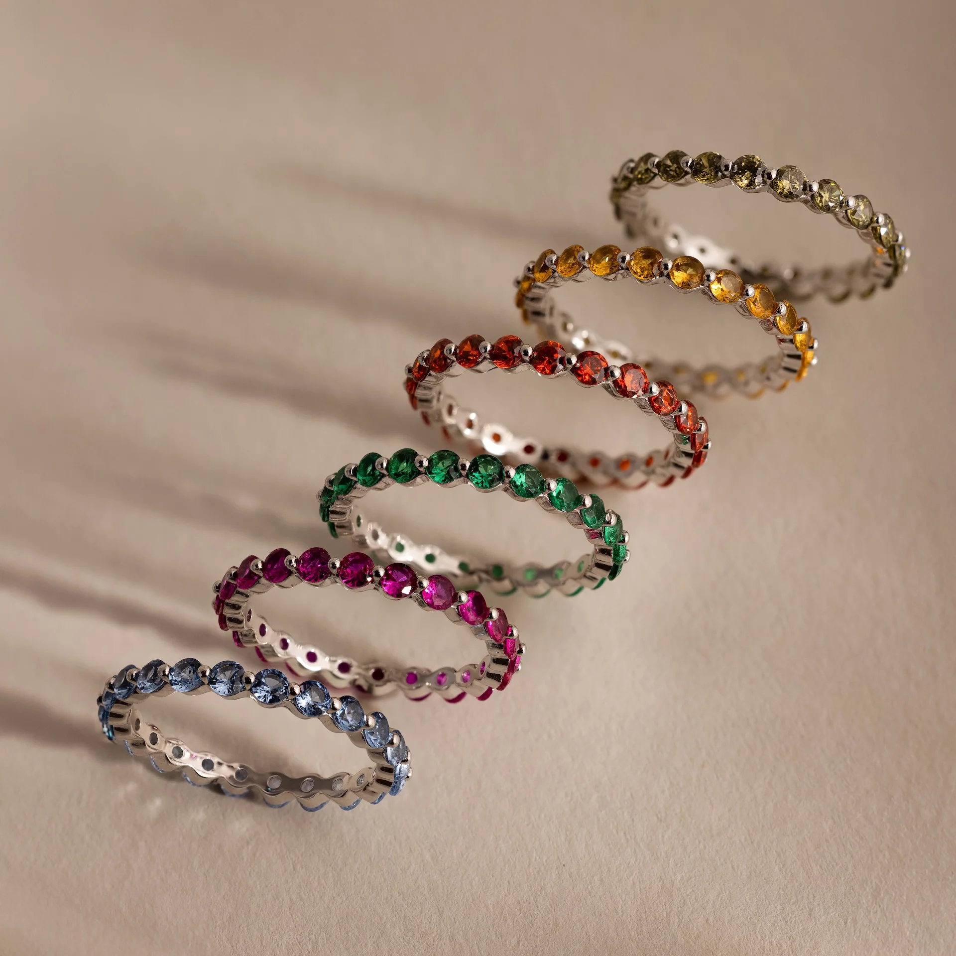 Lace Eternity Emerald Ring - Image 6
