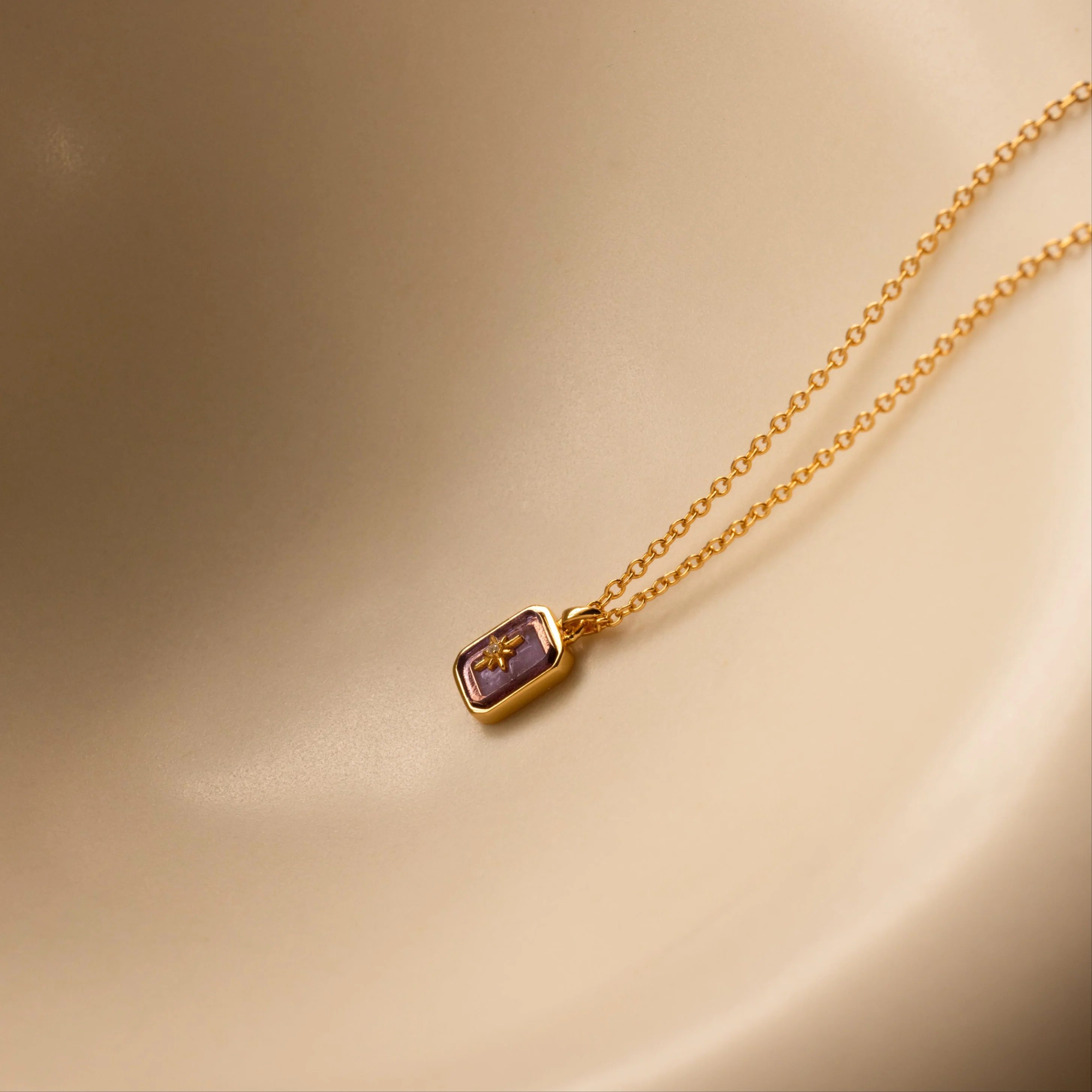 North Star Birthstone Necklace - Image 3