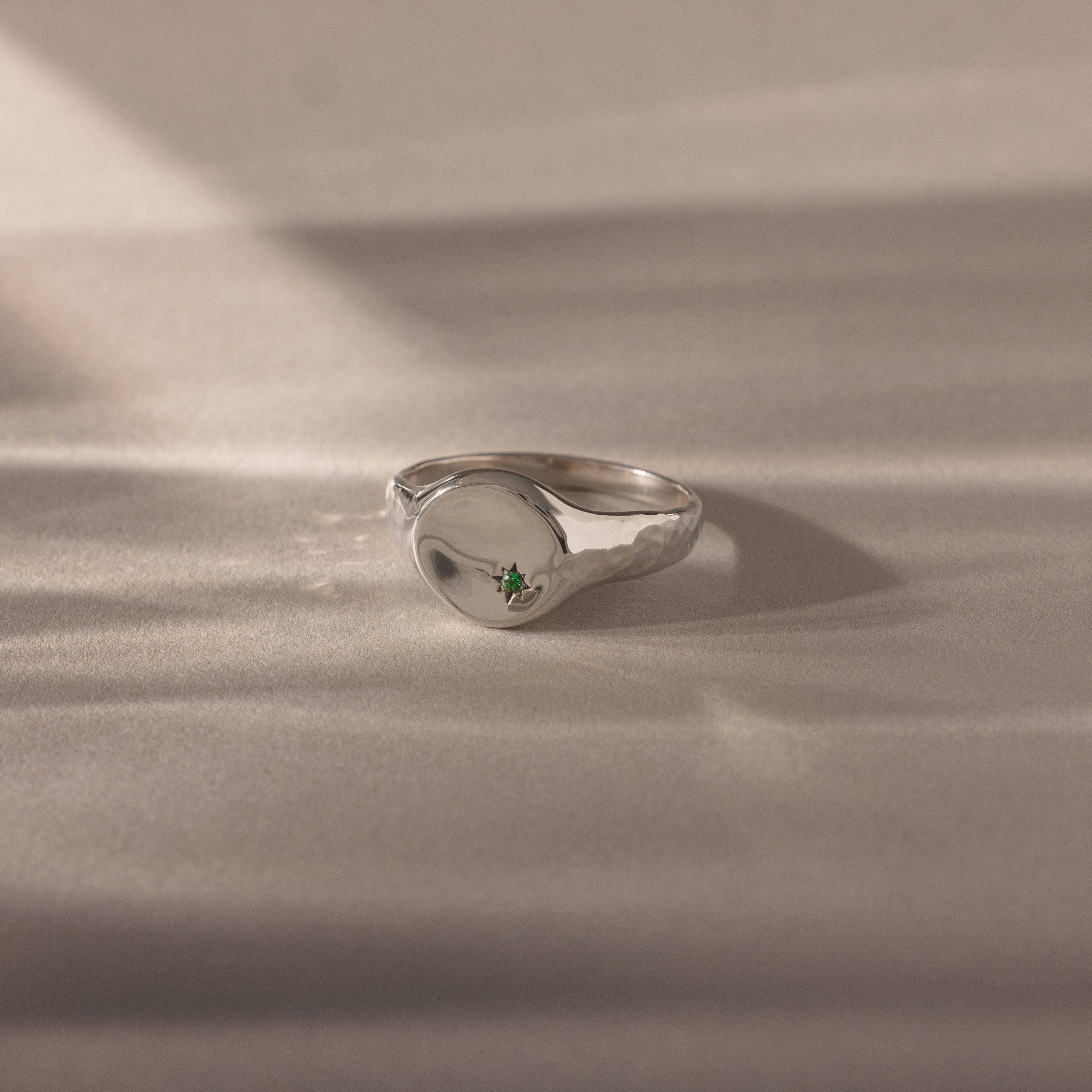 North Star Emerald Signet Ring - Image 6