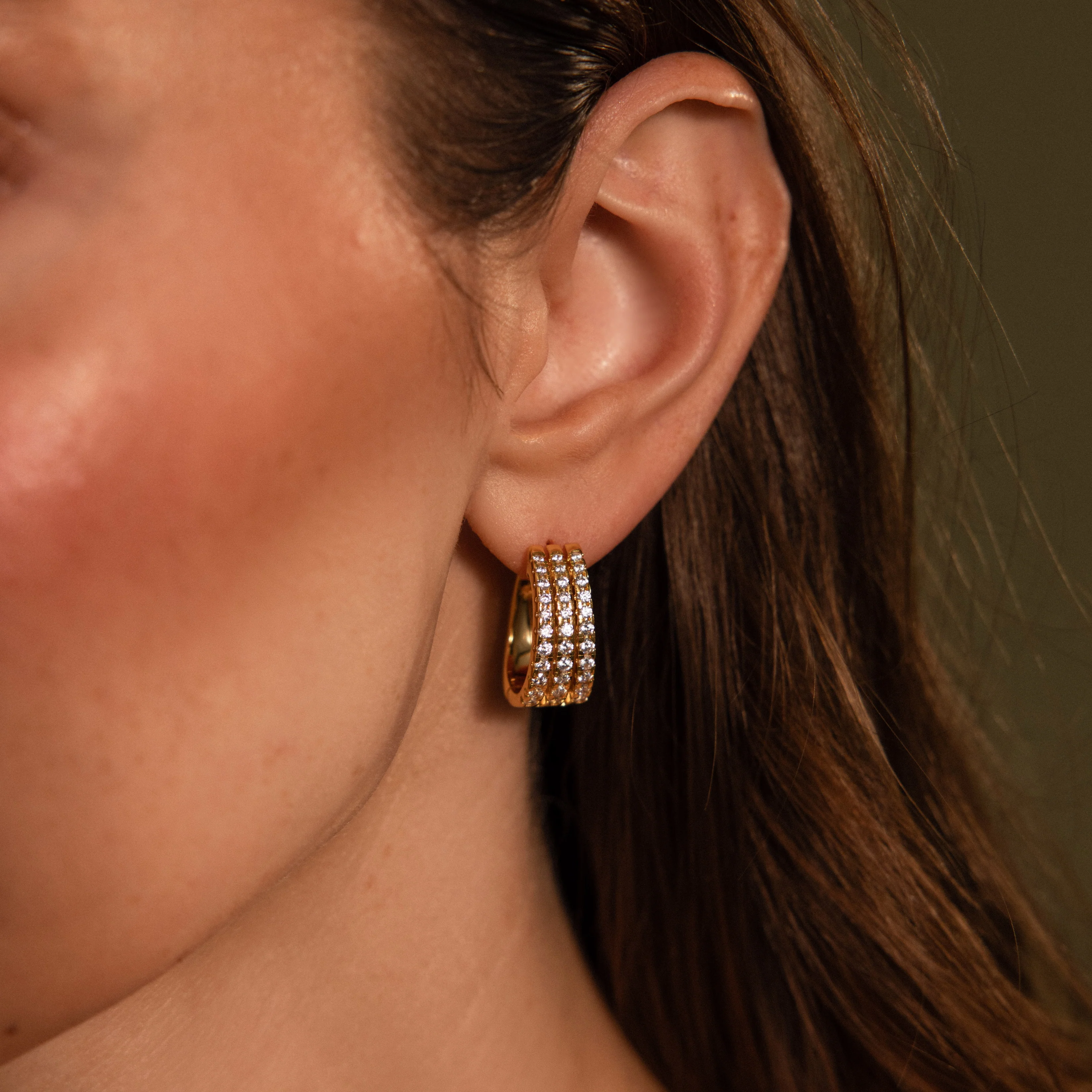 Pave Trio Hoops - Image 2