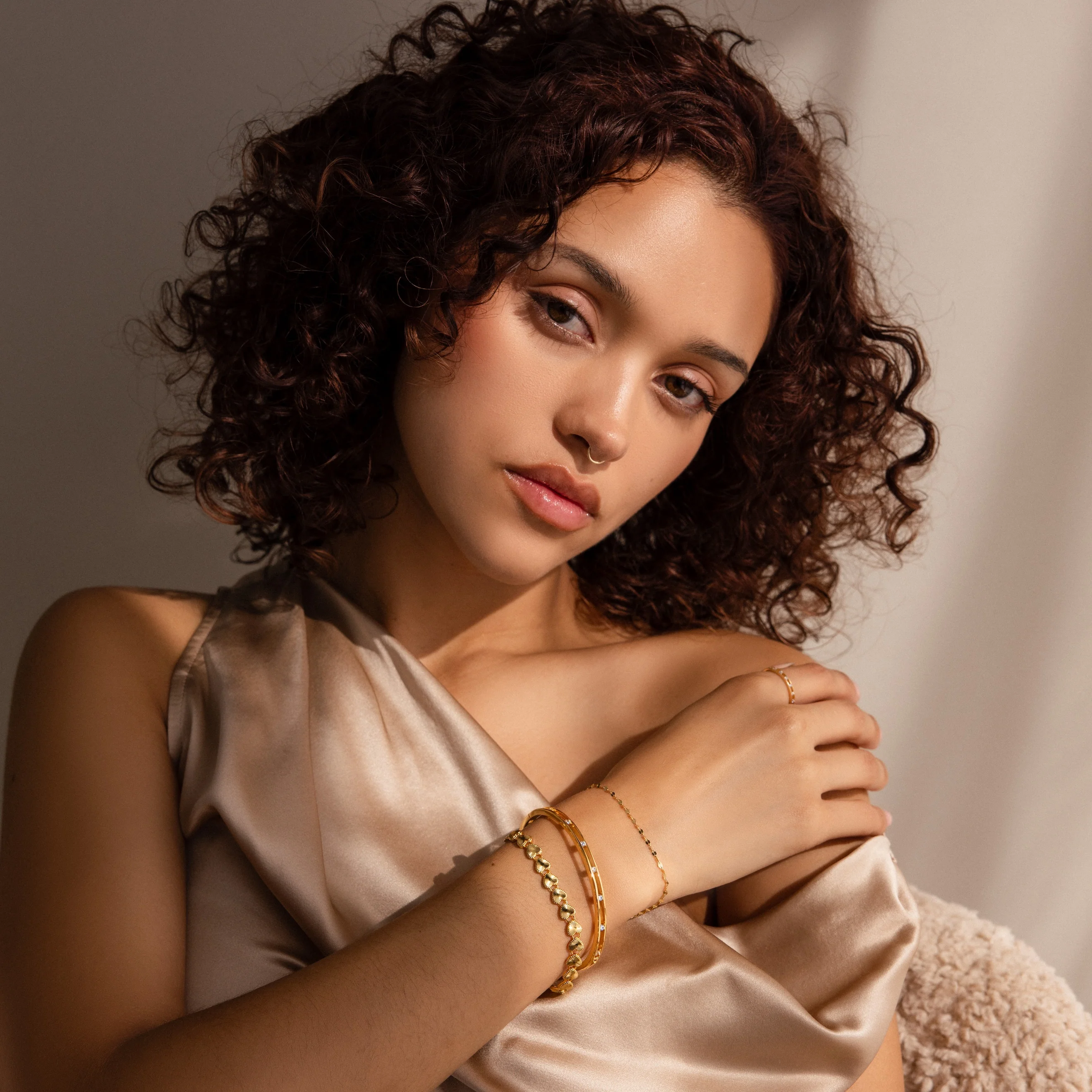 Ribbed Heart Link Bracelet - Image 7