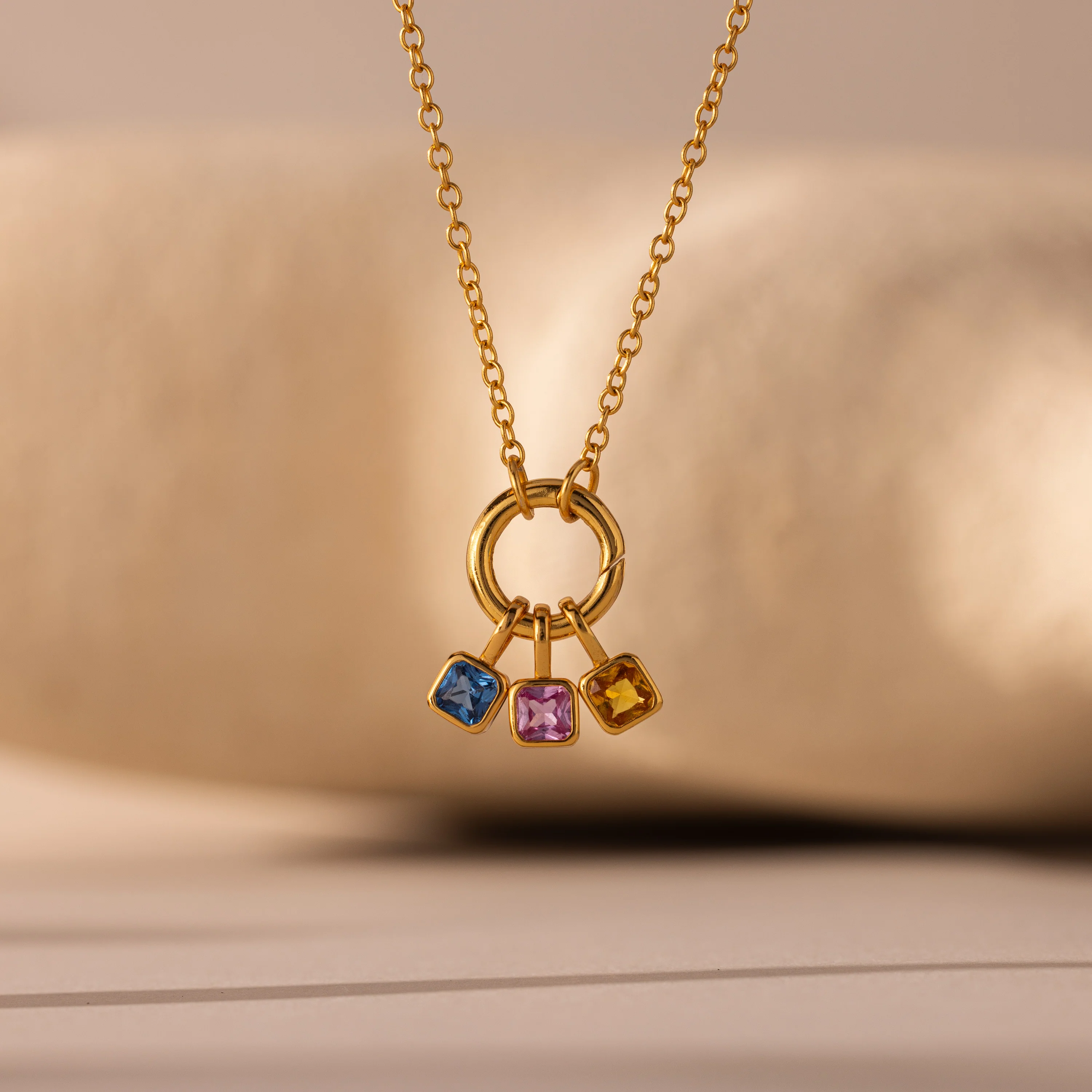 Square Bezel Alexandrite Charm - Image 3