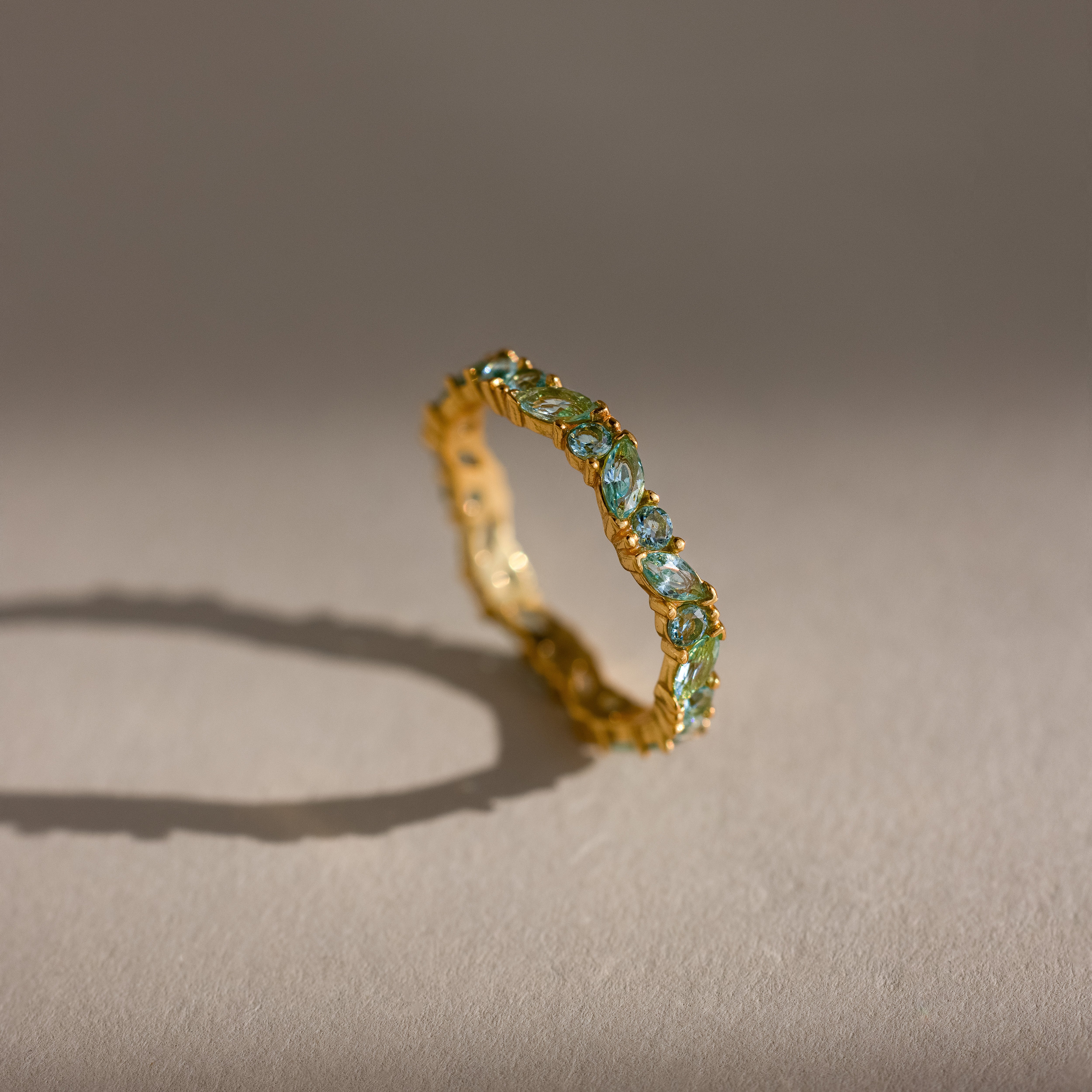 Staggered Marquise Birthstone Ring - Image 6
