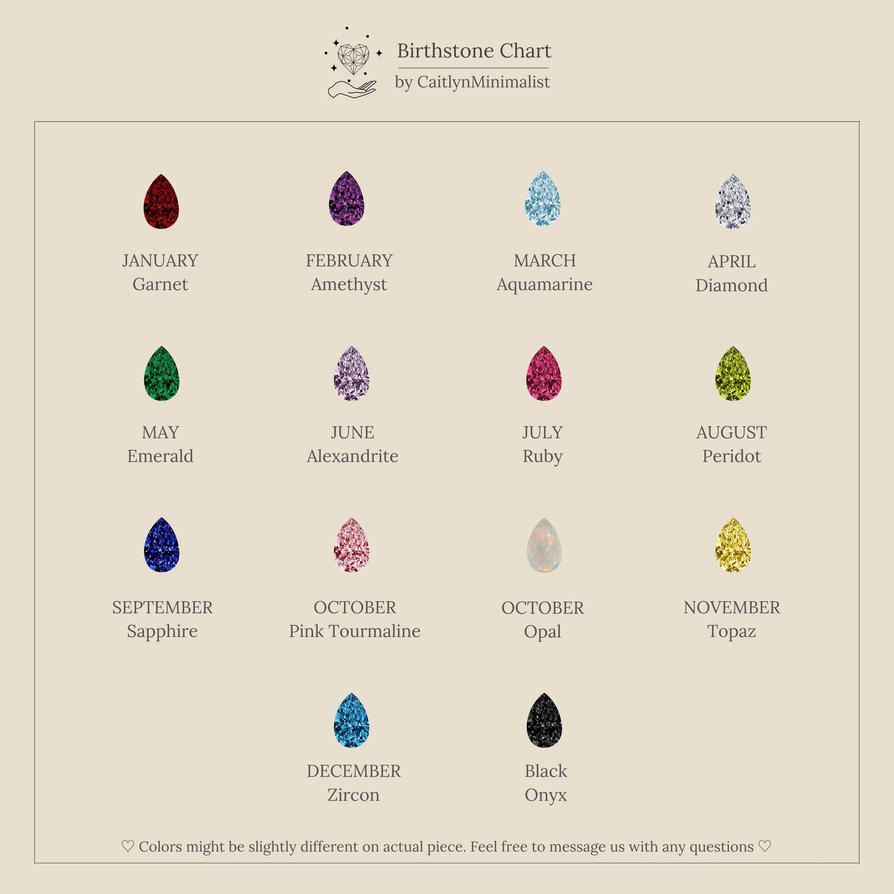 Teardrop Birthstone & Pearl Ring - Image 18