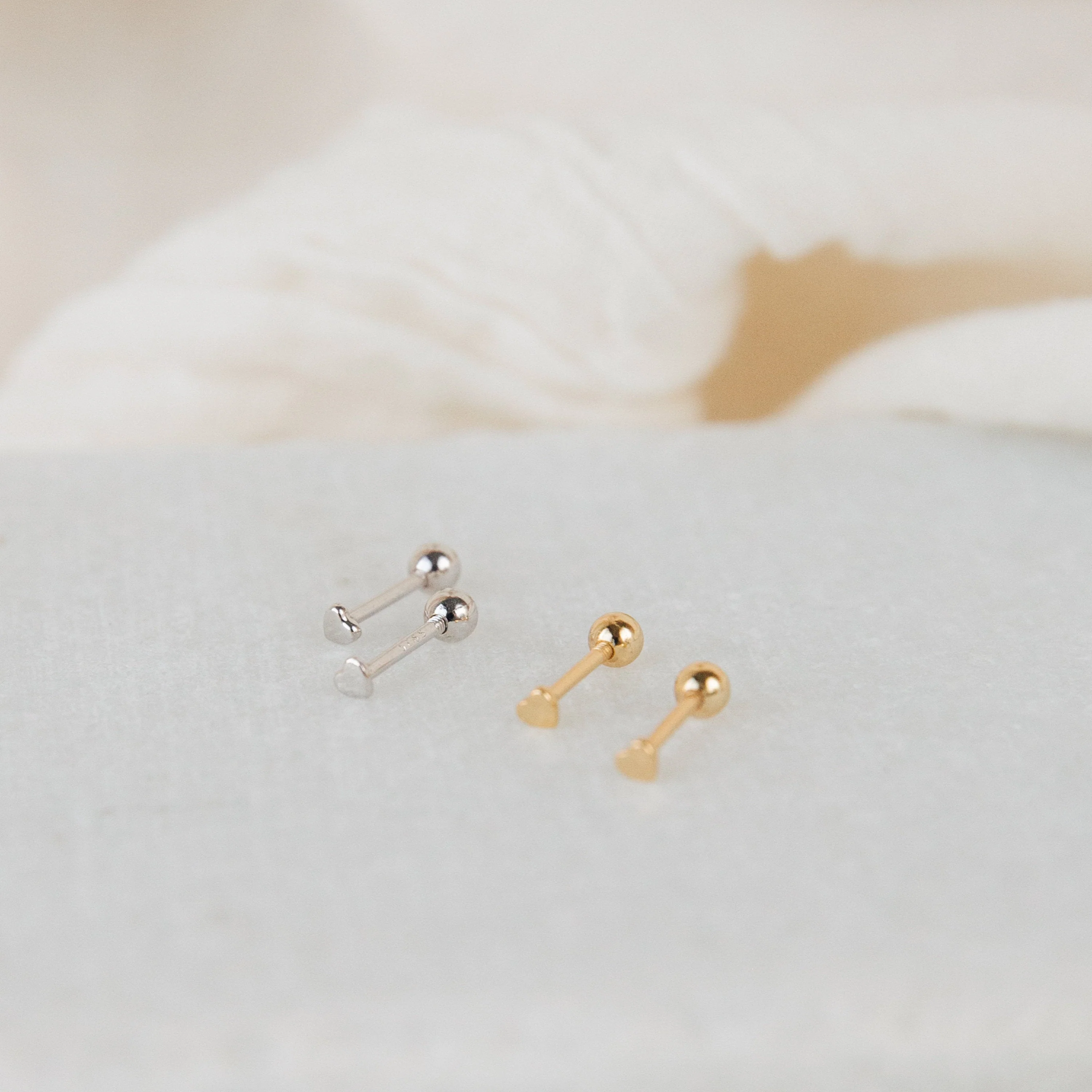Tiny Heart Studs - Image 3