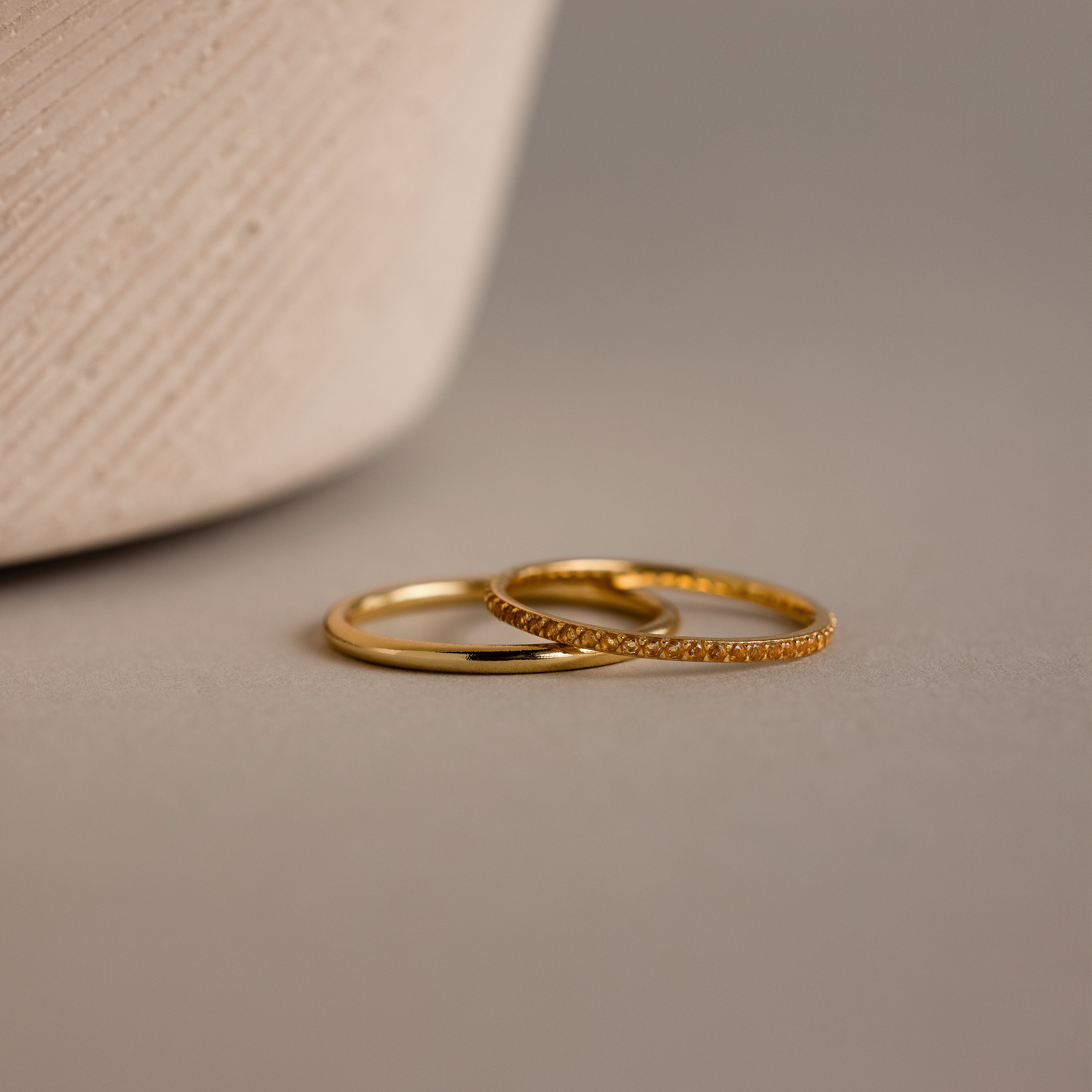 Topaz Tennis Ring Set